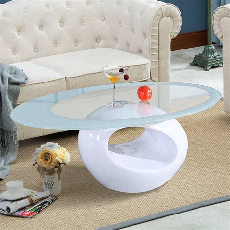Uenjoy Coffee Table Living Room Furniture Contemporary Modern Design