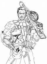 Trooper Rebel Republic Commando Kuk Favourites sketch template