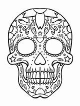 Coloring Pages Skeleton Head Getcolorings Dead Print sketch template