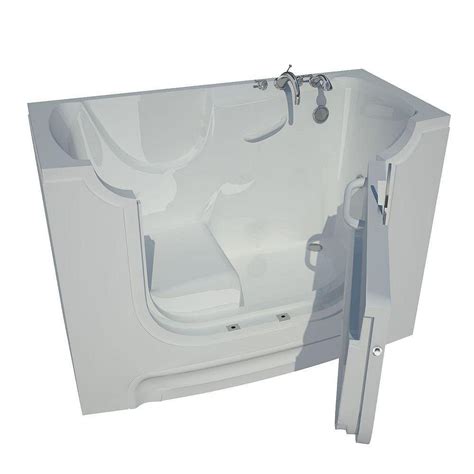 universal tubs  feet wheelchair accessible walk  bathtub  white  home depot canada