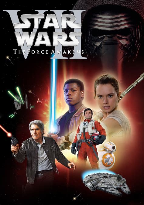 star wars episode vii  force awakens dvd cover  kriskeeuh
