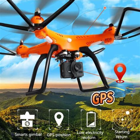buy    aerial rc drone hqc  ch p hd camera gps function multicopter