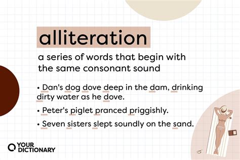 alliteration meaning   sentences yourdictionary