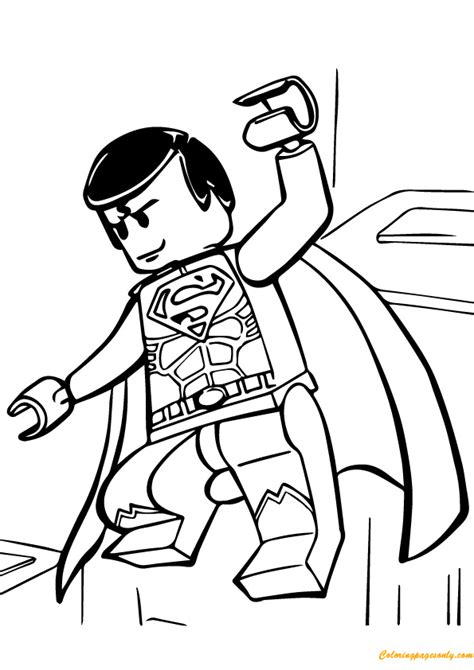 lego superman coloring page  printable coloring pages