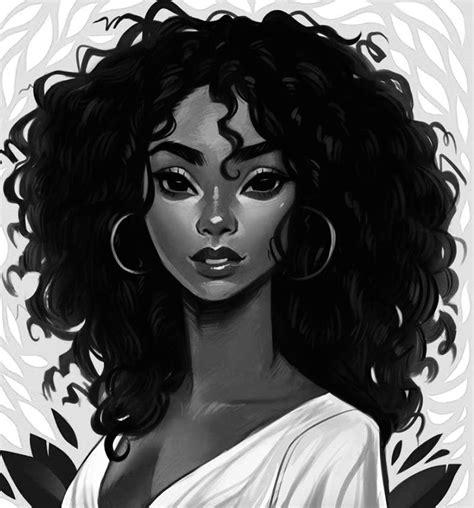 sketchbook curly hair drawing hair illustration afro hair drawing