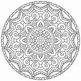 Mandala Vector Circular Elements Abstract Coloring Form Pattern Background Element Embroidery Draw Illustration sketch template