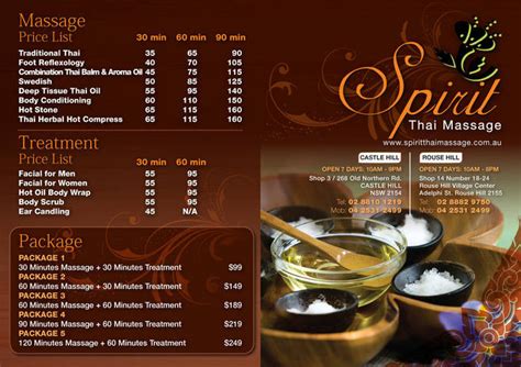 spirit thai massage in castle hill sydney nsw massage