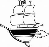 Piratenschiff Malvorlage Vela Navi Barcos Mezzi Trasporto Kinderbilder Condividi Fliegt Ausmalbild Weite Innen sketch template
