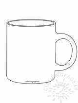 Mug Coffee Template Cup Printable Templates Coloring Drawing Pages Hot Colouring Mugs Chocolate Color Kids Clipart Patterns Applique Cups Tea sketch template