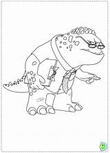 Coloring University Dinokids Monsters Close Print Pages sketch template