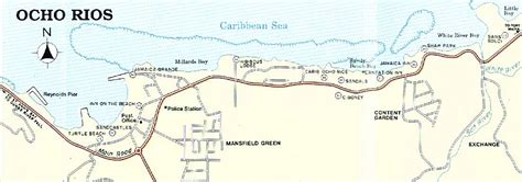 34 ocho rios jamaica map maps database source