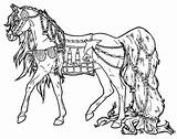 Horse Coloring Pages Horses Dressage Carousel Printable Adults Realistic Rearing Adult Print Detailed Decorated Theme Sea Colouring Sheets Color Flying sketch template