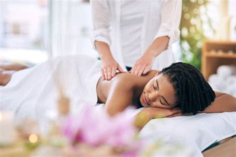 black woman massage stock  pictures royalty  images istock