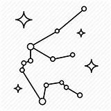 Constellation Aquarius Constellations Icons sketch template