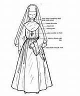 Habit Nuns Costume Monja Habits Chiara 1977 Roman Naming Disfraz Larp Religion Catolica sketch template