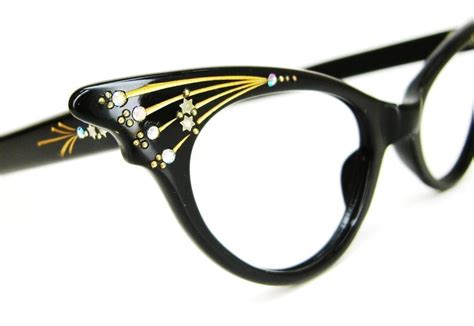 vintage 50s french cat eye glasses sunglasses eyewear frame etsy
