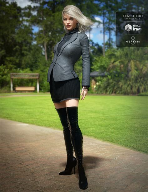 boot look outfit for genesis 3 and 8 female s daz 3d