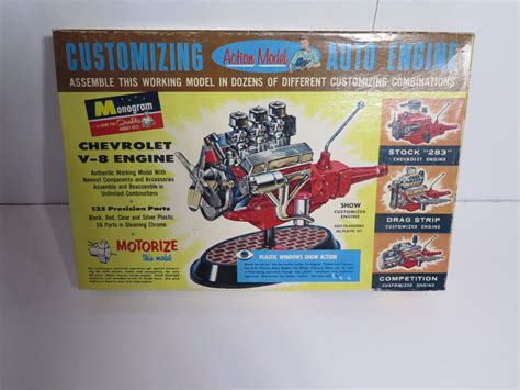 Monogram 1 8 Chevrolet V 8 Engine Customizing Auto Engine Pe62 Complete