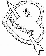 Coloring Sheets February Popular Valentines sketch template