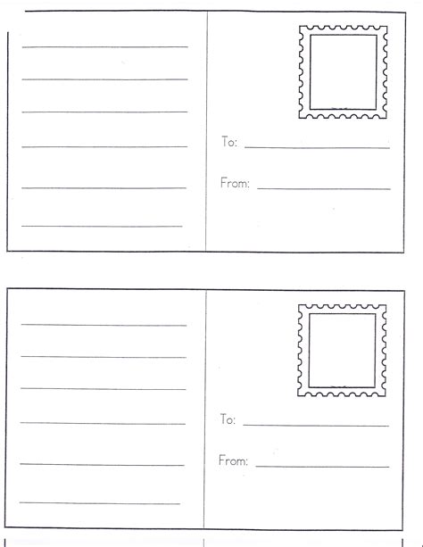 create  postcard  printable printable templates