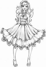 Barbie Coloring Pages Fashion Fairytale Printable Girls Fanpop Coloriage Clothes Fashiion Detail Getdrawings Color Filminspector Visiter Getcolorings Enfant sketch template