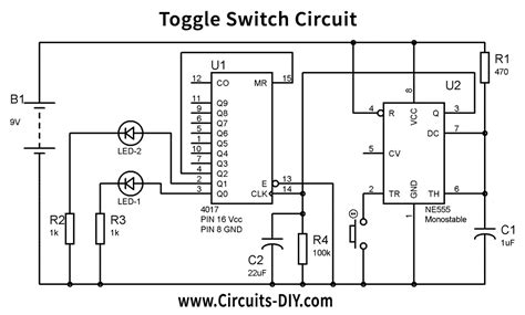 toggle switch circuit   ic