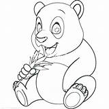 Panda Coloring Pages Cute Baby Bear Red Getdrawings Anime Drawing Pandas Color Printable Getcolorings Print Adorable Cartoon Colorings sketch template