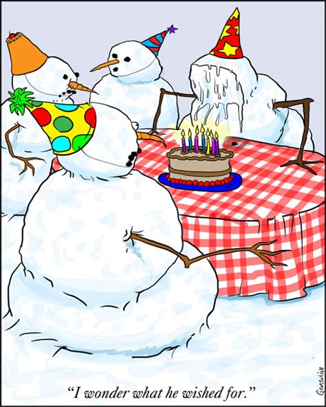 gentoons snowmans birthday