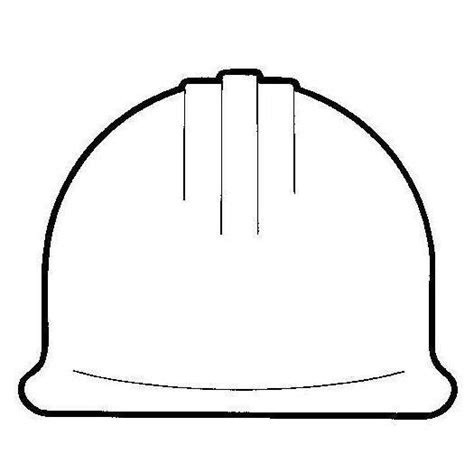 hard hat outline construction hard hat clip art