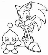 Coloring Pages Sonic Chao sketch template