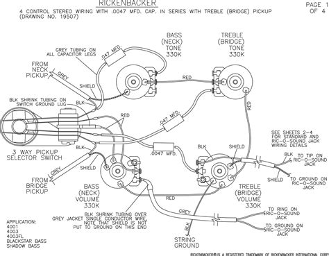 rickenbacker  bass wiring diagram wiring diagram