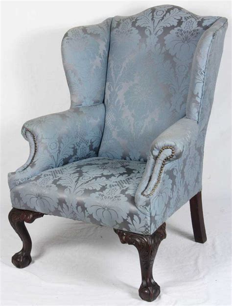 chippendale style wing chair