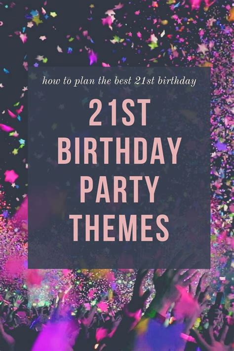 21st Birthday Party Theme Ideas In 2020 21st Birthday