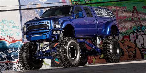 f350 monster truck on massive super swamper tires — carid