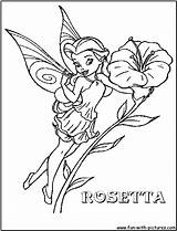 Disney Coloring Pages Fairy Fairies Rosetta sketch template