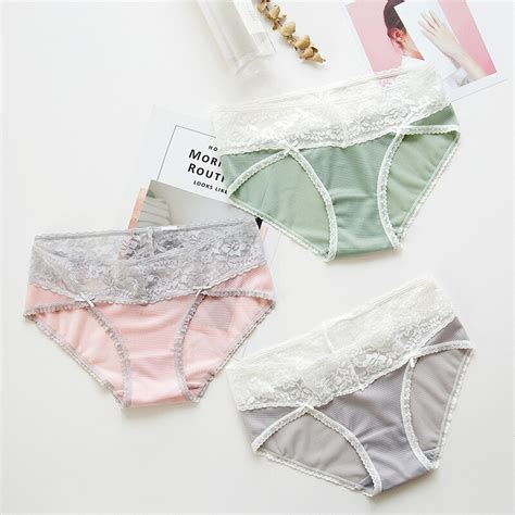 spandcity japanese lace panties girl hollow out underwear women ice silk