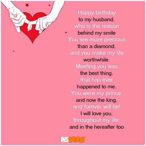 Romantic Happy Birthday Poems For Husband From Wife