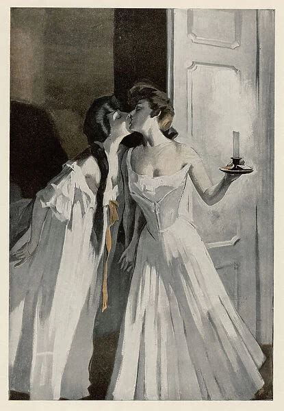 Lesbians Kiss 1908 Photos Framed Prints Puzzles Posters Canvas