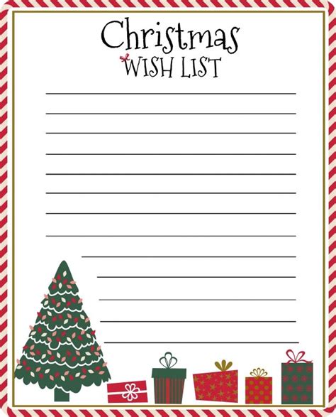 christmas list printable ideas  pinterest christmas gift
