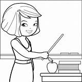 Teacher Coloring Pages Week sketch template