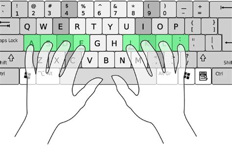 correct hand position  typing  nature hero
