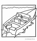 Coloring Pages Boats Boat Speed Transportation Colouring Printable Drawing Speedboat Color Kids Sheets Print Teens Getdrawings sketch template