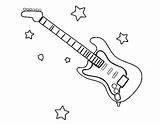 Coloring Guitar Electric Pages Kids Search Advertisement Page2 Coloringpagebook sketch template