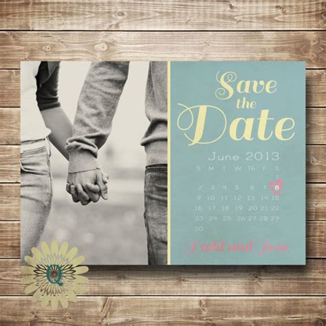 save  date printable card  mini date  qsflowerstand