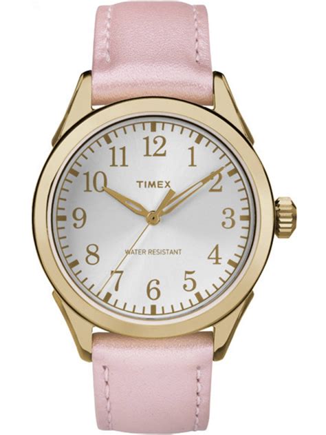 timex womens briarwood terrace  light pink leather strap