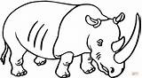 Rhino Rhinoceros Nashorn Mewarnai Badak Rinoceronte Ausmalen Neushoorn Cuerno Coloring4free Belajar Binatang Supercoloring Hoorn Ausmalbild Corno Horn Categorías Sketsa Categorieën sketch template
