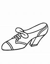 Coloring Sapato Salto Sepatu Gambar Ausmalbild Buckle Tudodesenhos Menakjubkan Familie Malvorlagen sketch template