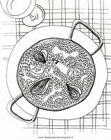 Paella Disegno Alimenti Colorare Disegnidacoloraregratis sketch template