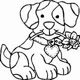 Coloring Dog Pages Kids Children Puppy sketch template