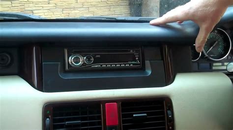 fit single din stereo  range rover  hse youtube